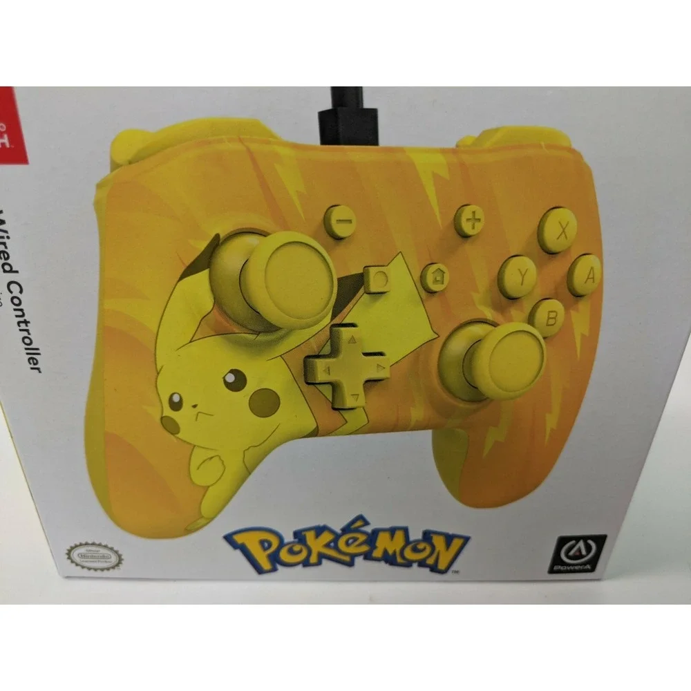 NIB Nintendo Switch Pokemon Wired Controller Yellow Pikachu‎ Static